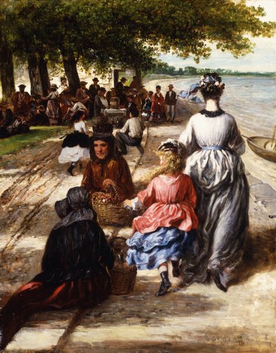 Perto da praia, Gloucester, 1877 de William E. Winner
