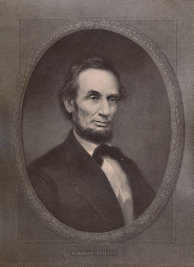 Abraham Lincoln, 16º Presidente dos Estados Unidos, século 19 1894 de William Edgar Marshall