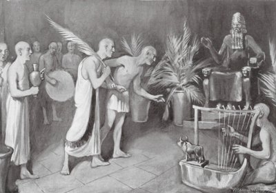 O culto de Ningirsu (litografia) de William Edward (after) Wigfull