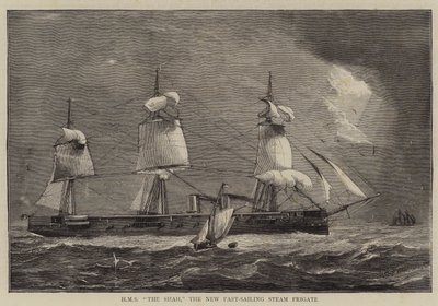 HMS O Xá, a Nova Fragata a Vapor a Vela Rápida de William Edward Atkins
