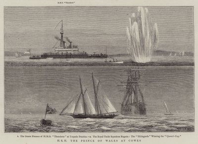 SAR o Príncipe de Gales em Cowes de William Edward Atkins