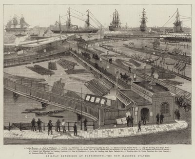 Extensão ferroviária em Portsmouth, a nova estação portuária de William Edward Atkins