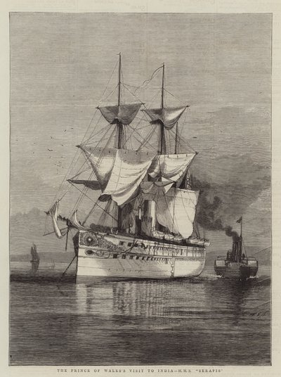 Visita do Príncipe de Gales à Índia, HMS Serapis de William Edward Atkins