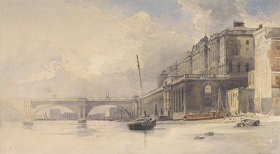 Somerset House e Ponte Waterloo de William Edward Dighton