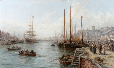 Douglas Harbour, Ilha de Man de William Edward Webb