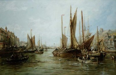 Cais com Barcos de Pesca de William Edward Webb