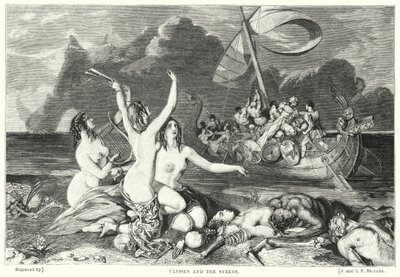 Ulisses e os Syrens (gravura) de William Ellis