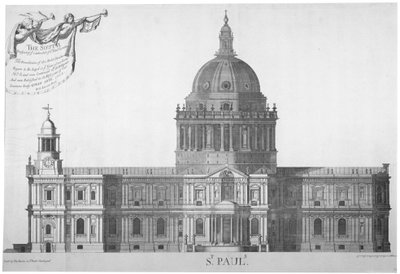 Elevação Sul da Catedral de St Paul