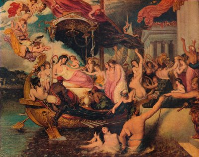 Chegada às Cleópatras na Cilícia, 1821. de William Etty