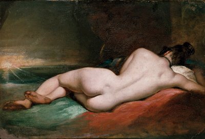 Mulher nua reclinada, no início do século XIX. de William Etty