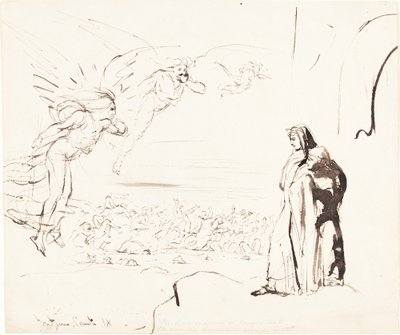 Cena do Inferno (canto IX) de William Etty
