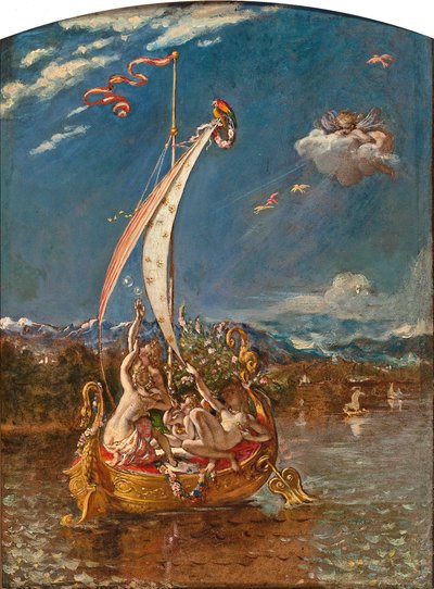 Estudo para a juventude na proa e o prazer no leme de William Etty