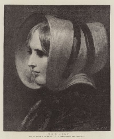 Estudo de uma cabeça de William Etty