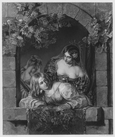 As Noivas de Veneza, a partir da foto na Galeria Vernon (gravação) de William Etty