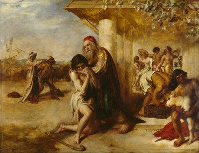 O regresso do arrependido Prodigal a seu Pai, antes de 1841 de William Etty