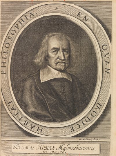 Retrato de Thomas Hobbes 1588-1679, 1642. de William Faithorne the Elder