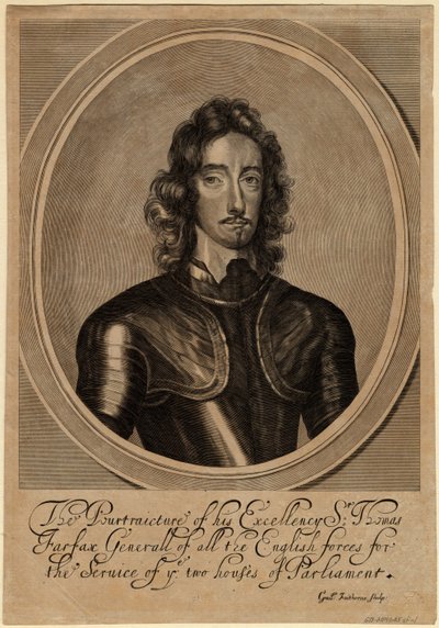 Thomas Fairfax, 3º Lorde Fairfax de Cameron, 1645 de William Faithorne the Elder