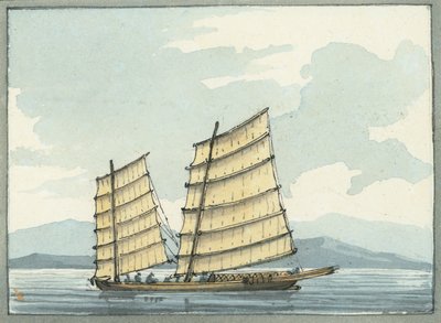 Barco piloto chinês de Macau de William Ffarington