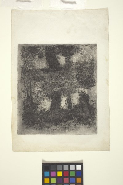 Paisagem com Faun And Pool (Paisagem Reflectida) (gravura) de William Forsyth