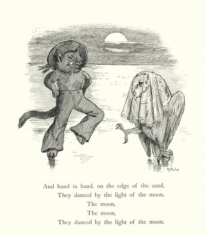 A Coruja e o Gato Maricas (gravura) de William Foster