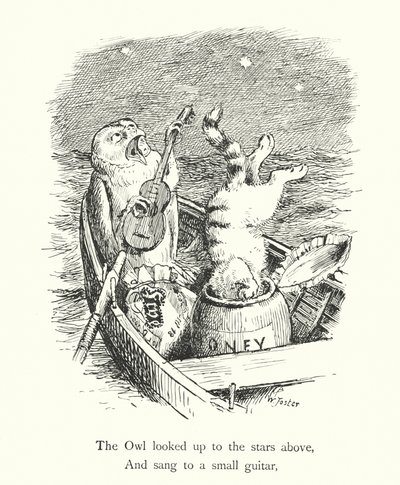 A Coruja e o Gato Maricas (gravura) de William Foster