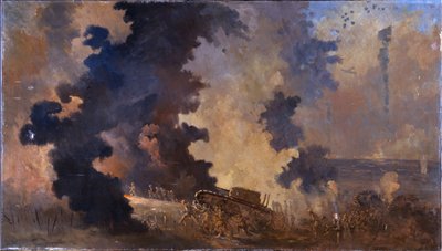 Dieppe, agosto de 1942 (óleo sobre tela) de William Francis Longstaff