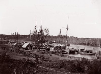 Broadway Landing, Rio Appomattox, 1864. de William Frank Browne