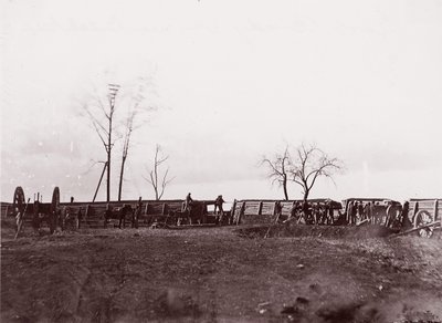 Fort Brady, Virgínia, perto de Dutch Gap, 1865. de William Frank Browne