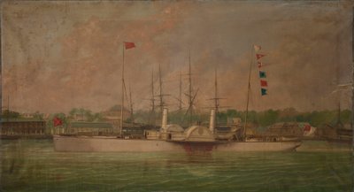 O vapor de pás "Ella de William Frederick Mitchell