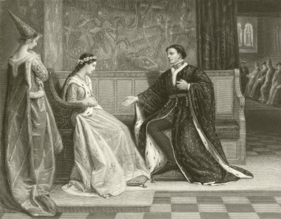 A cortejação do rei Henrique V de William Frederick Yeames