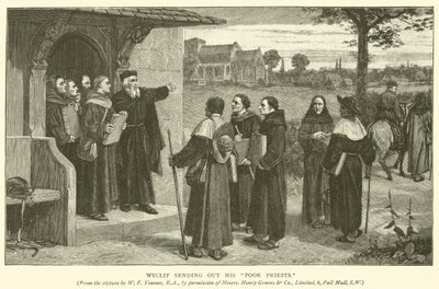 Wyclif envia seus pobres padres de William Frederick Yeames