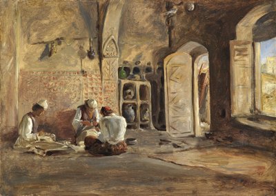 Interior, Argel (óleo sobre papel sobre tela) de William Gale