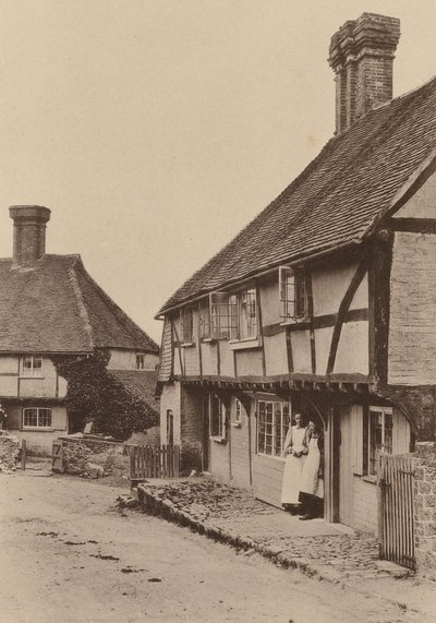Em Byworth, perto de Petworth, Sussex (fotografia a preto e branco) de William Galsworthy Davie
