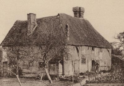 Em Smallbridge, Horsmonden, Kent (fotografia a preto e branco) de William Galsworthy Davie
