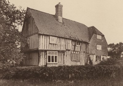 Em Strawberry Hole, Northiam, Sussex (fotografia a preto e branco) de William Galsworthy Davie