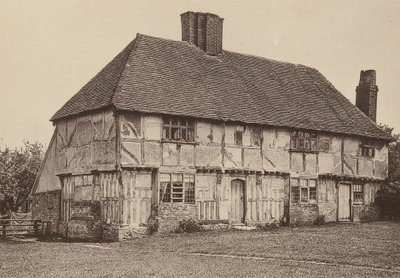 Em Swanton Street, Kent (fotografia a preto e branco) de William Galsworthy Davie