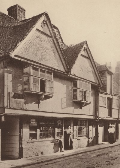 Em North Lane, Canterbury, Kent (fotografia a preto e branco) de William Galsworthy Davie
