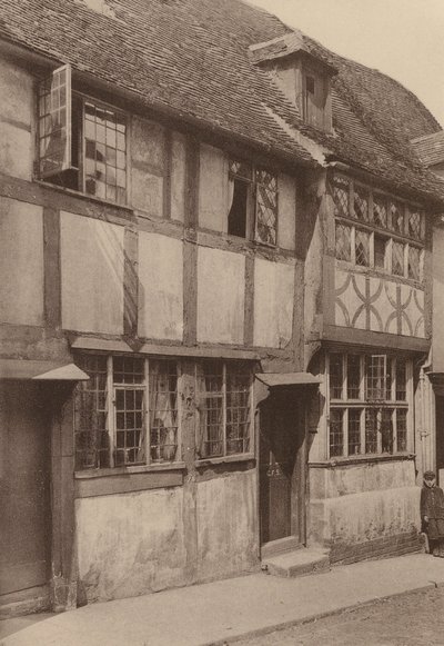 Em West Street, Rye, Sussex (fotografia a preto e branco) de William Galsworthy Davie