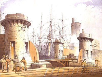 Portões da doca de Stanley, 1864 de William Gavin Herdman