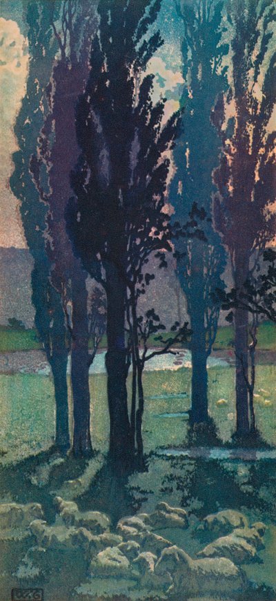 Lua de setembro, c1901, 1928 de William Giles