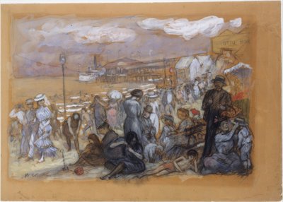 Tarde em Coney Island de William Glackens