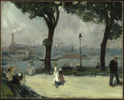 Parque do Rio Leste de William Glackens