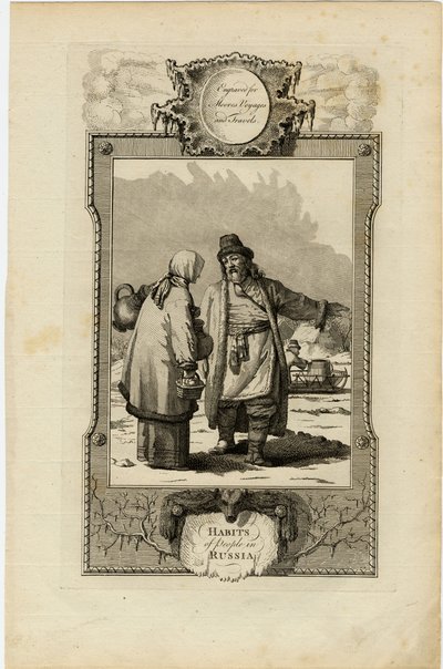 Hábitos dos moscovitas, ca 1730 de William Grainger