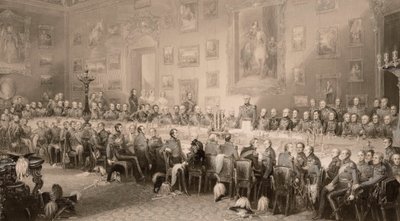O Banquete Waterloo em Aspley House em 18 de junho de 1836. de William Greatbach