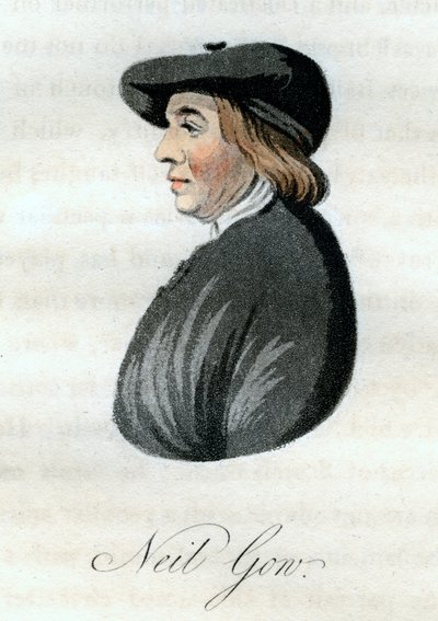 Neil Gow, violinista escocês, 1800. de William Green