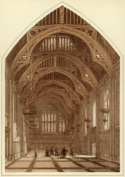 Interior da guilda, cidade de Londres, 1886 de William Griggs