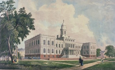 Prefeitura, gravada, impressa e colorida por I. Hill, 1826 de William Guy Wall