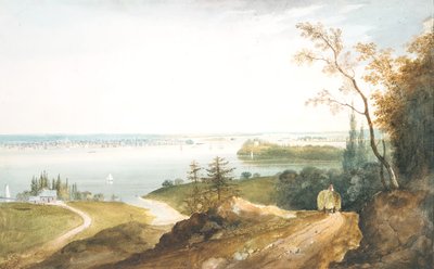 Nova Iorque de Weehawk, ca. 1820-23. de William Guy Wall