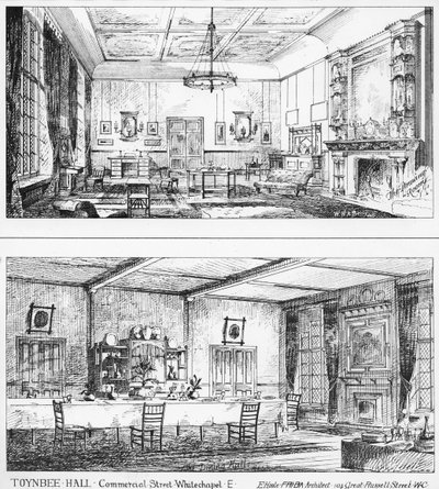 Interior, de, Toynbee, corredor de William H Atkin Berry