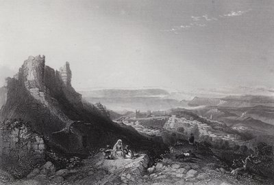 Lago de Tiberíades (gravura) de William H. Bartlett